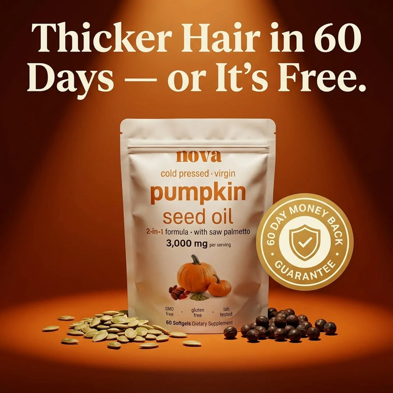 Pumpkin seed oil softgels