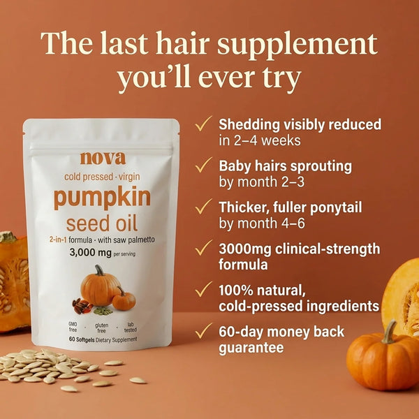 Pumpkin seed oil softgels