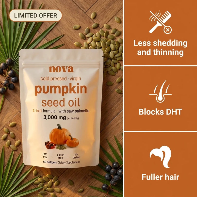 Pumpkin seed oil softgels
