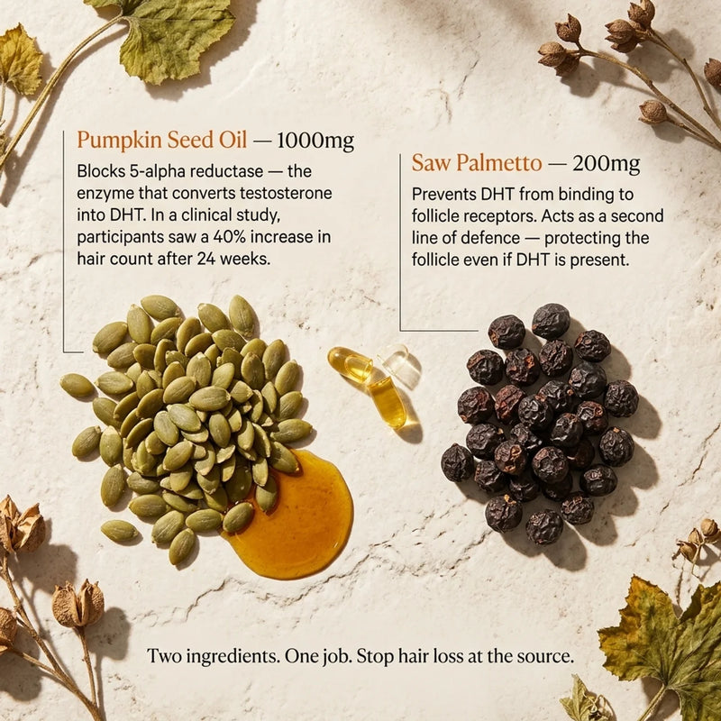 Pumpkin seed oil softgels
